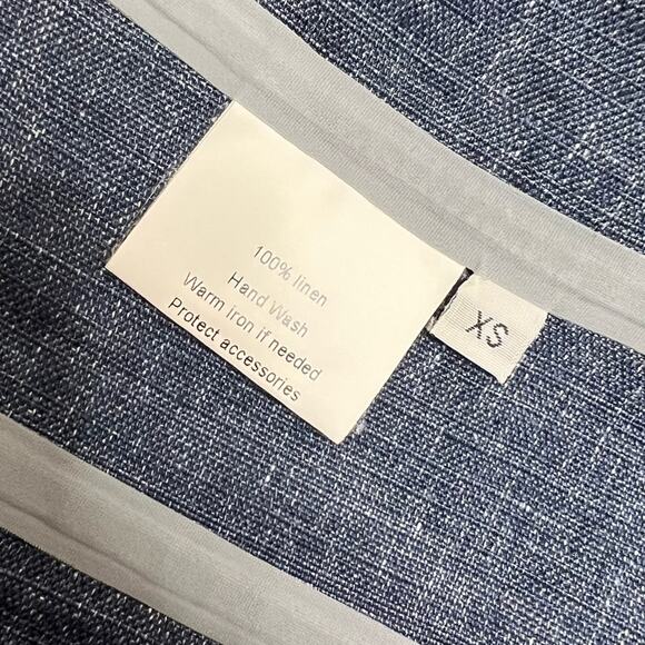 Monobi jacket bowery field jacket tailored techies linen coated Sz XS - Picture 8 of 8